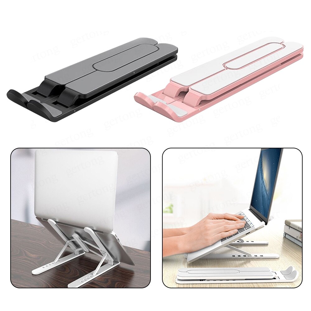 Support d'ordinateur Portable réglable pour MacBook support pour ordinateur Portable support de support de tablette en Aluminium pliable support d'ordinateur Portable pour ordinateur Portable