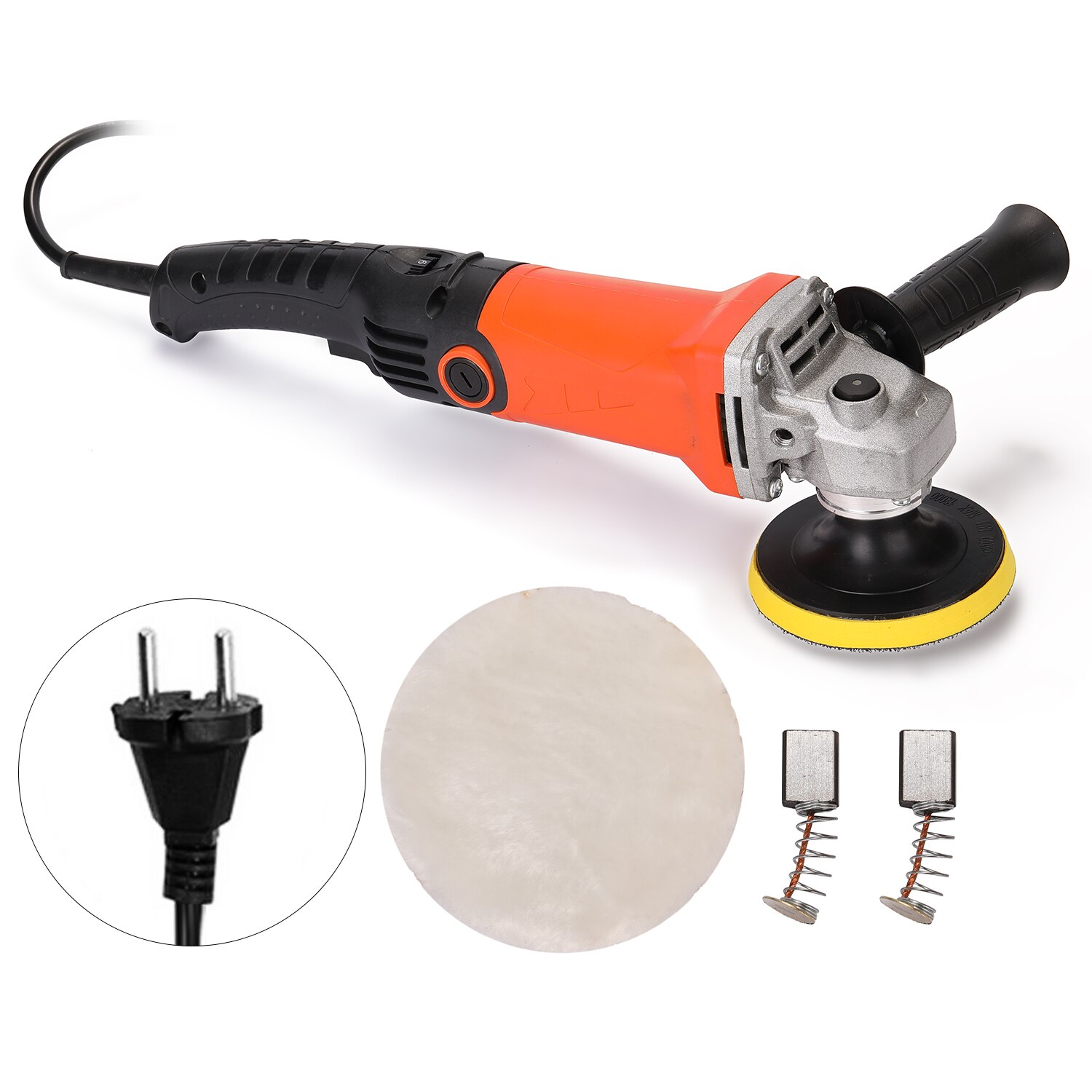 Pulidora eléctrica para coche, herramienta de lijado de 1200W y 220V, velocidad ajustable