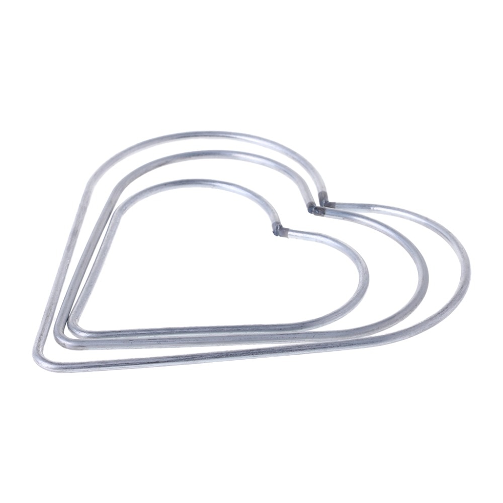 8cm/10cm/11.5cm Heart Shape Metal Dream Catcher Dreamcatcher Ring Macrame Craft Hoop DIY Accessories 3 Sizes