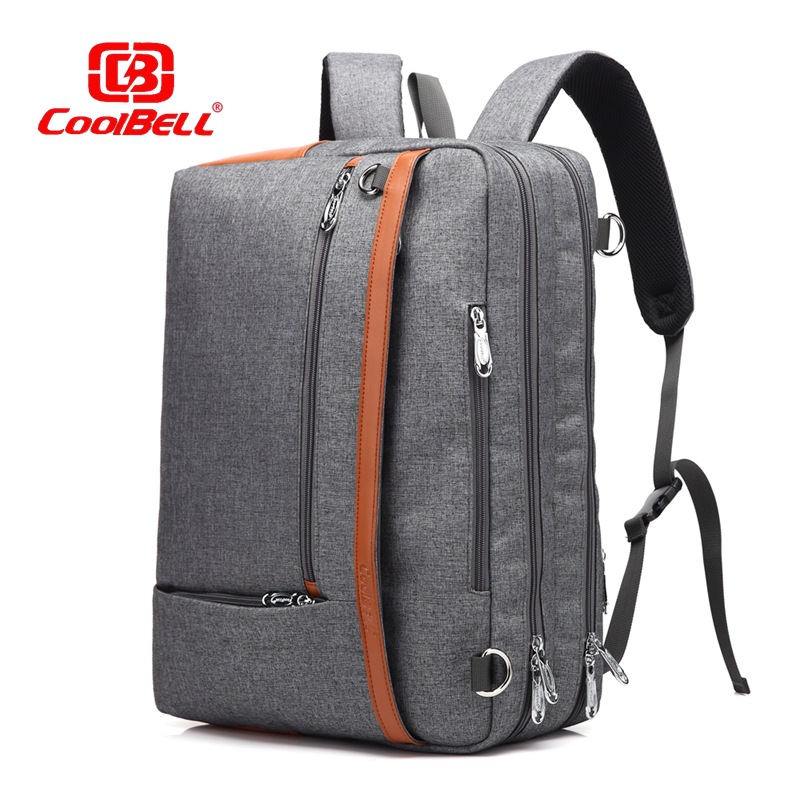 Mochila portátil Convertible COOLBELL de 17,3 pulgadas, mochila multifuncional de gran capacidad para estudiantes, mochila de viaje de negocios