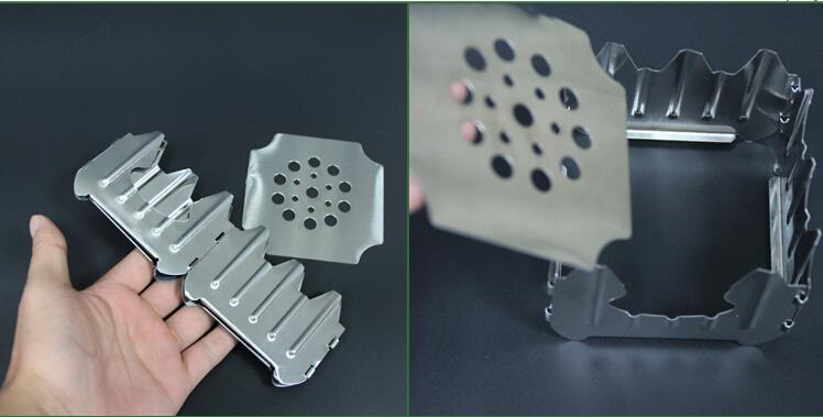 Outdoor folding portable German-style travel alcohol stove for solid fuel stove camping cooker