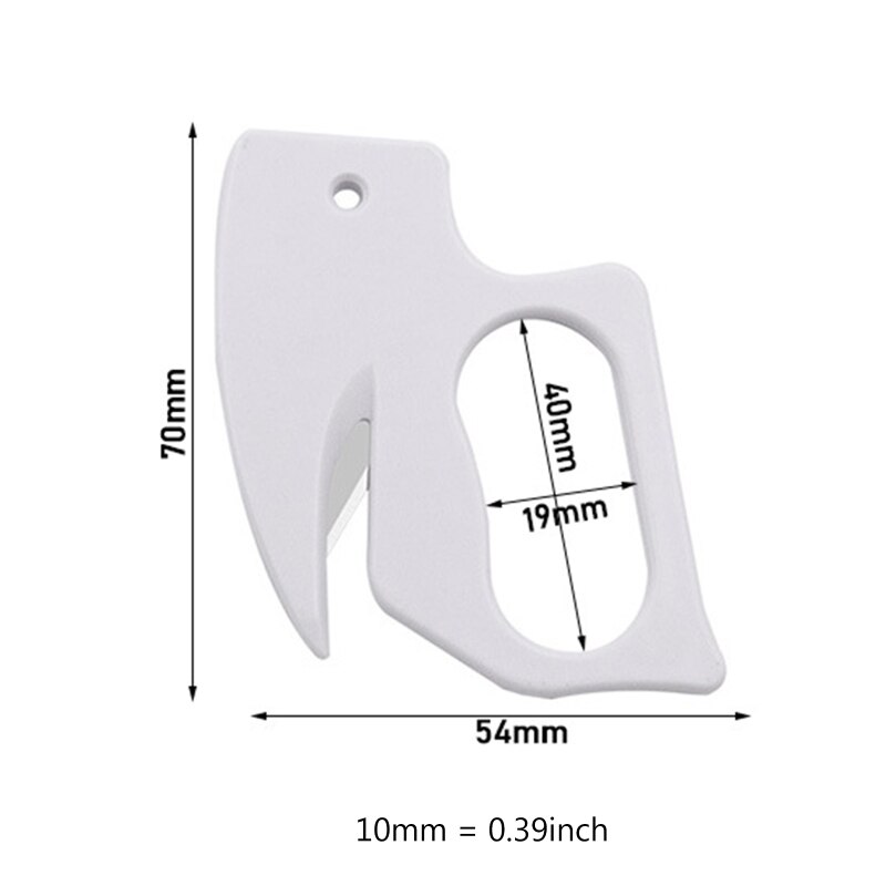 Plastic Letter Opener Knife Safety Mail Envelope Paper Cutter Blade Cutting Tool 4X7E