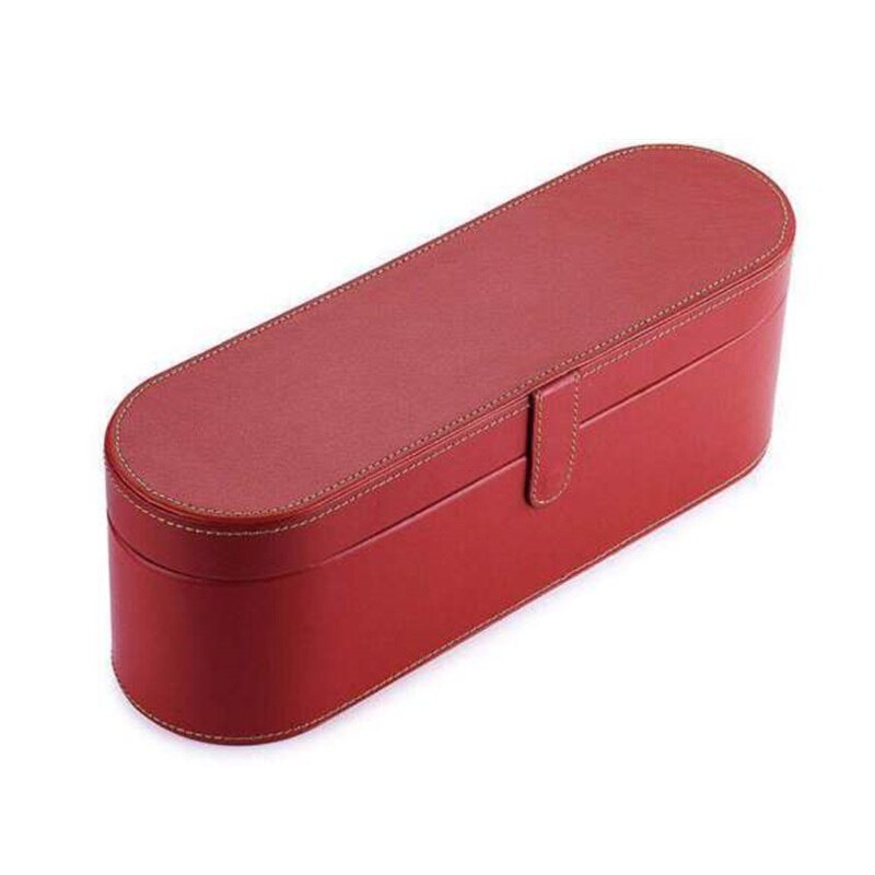 Boîte de rangement pour sèche-cheveux Dyson Supersonic, housse en cuir, étui de rangement pour la maison: Rouge
