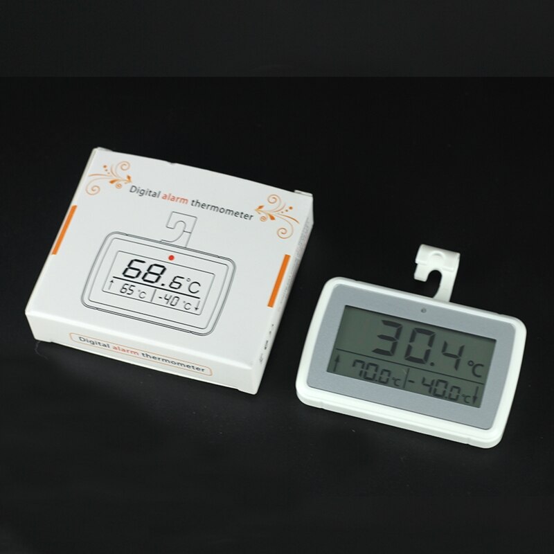 Newest LCD Household Digital Alarm Thermometer Indoor Wall-mounted Temperature Thermometer Humidity Hygrometer