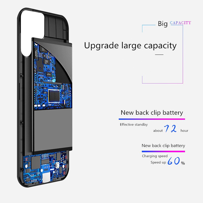 6800mAh Erweiterte Telefon Batterie Power Fall Für Huawei P30 Pro Tragbare Batterie Lade Fall Für Huawei P30 Backup Ladegerät fall