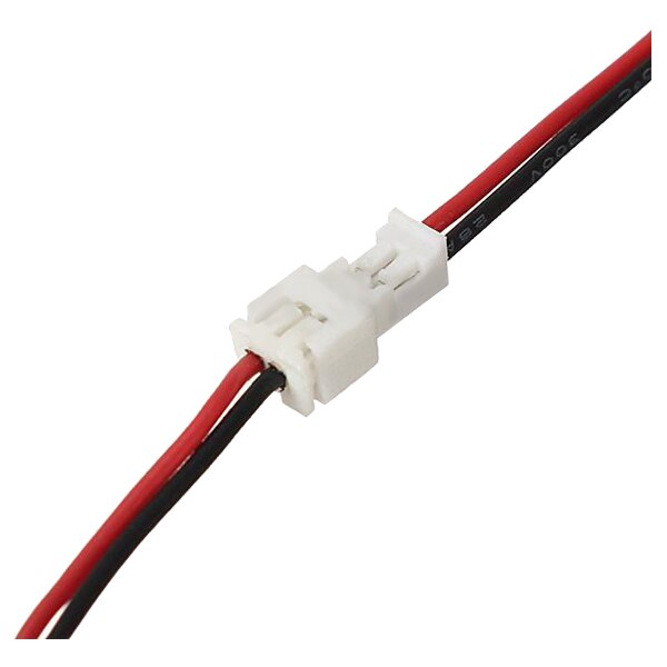 40 Connecteurs JST 1.25 Mm 2 Broches Avec Câbles 10 Cm - 20 Mâles + 20 Femelles, Pour électronique, LED