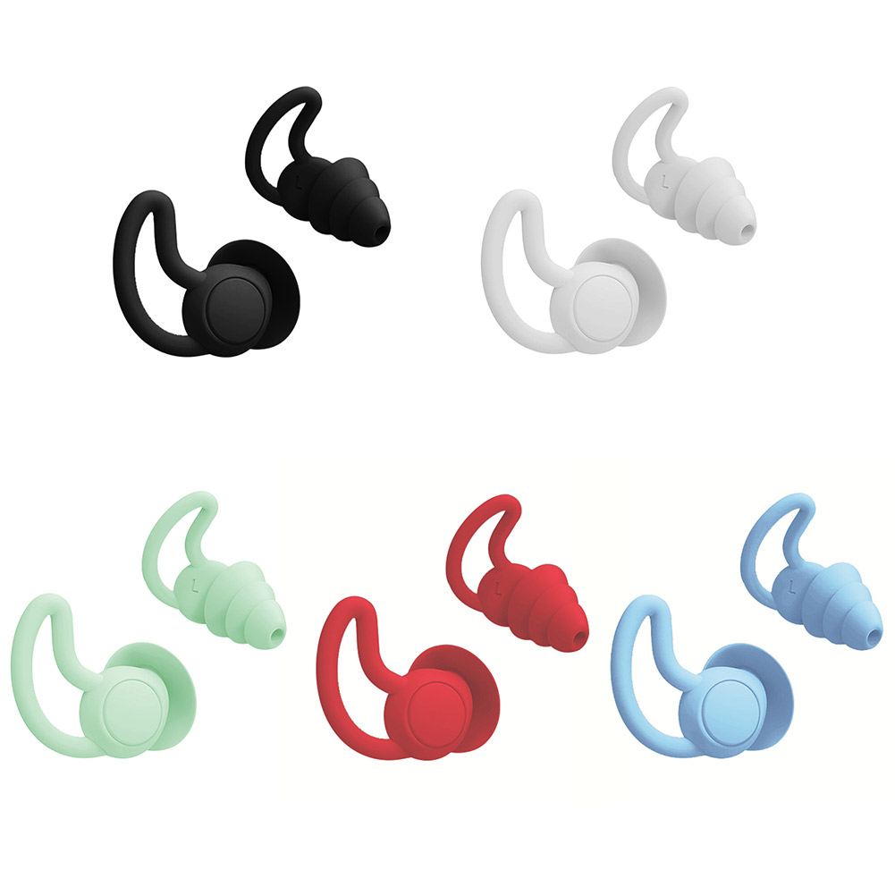 Silicone Sleeping Ear Plugs Sound Insulation Ear Protection Earplugs Anti-Noise Plugs for Travel Silicone Soft Noise Reduction