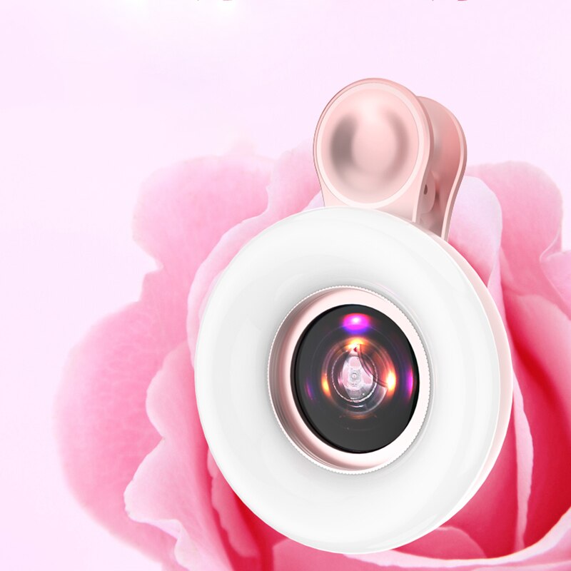 Macro Fill Light Mobile Phone Lens Beauty Makeup LED Light Live Video Shooting Mini Universal SLR HD Photo Selfie Photography