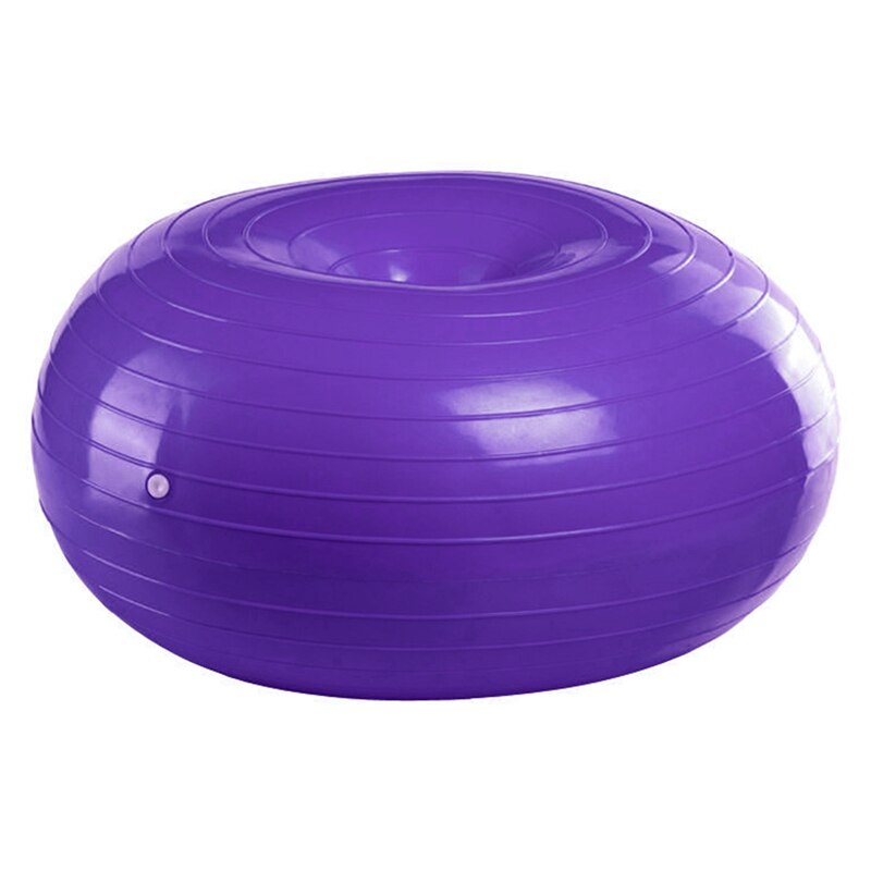 TopDonut Yoga Ball Thickened for Yoga, Birthing,Pilates and Balance Training in Gym, Office or Clroom: purple