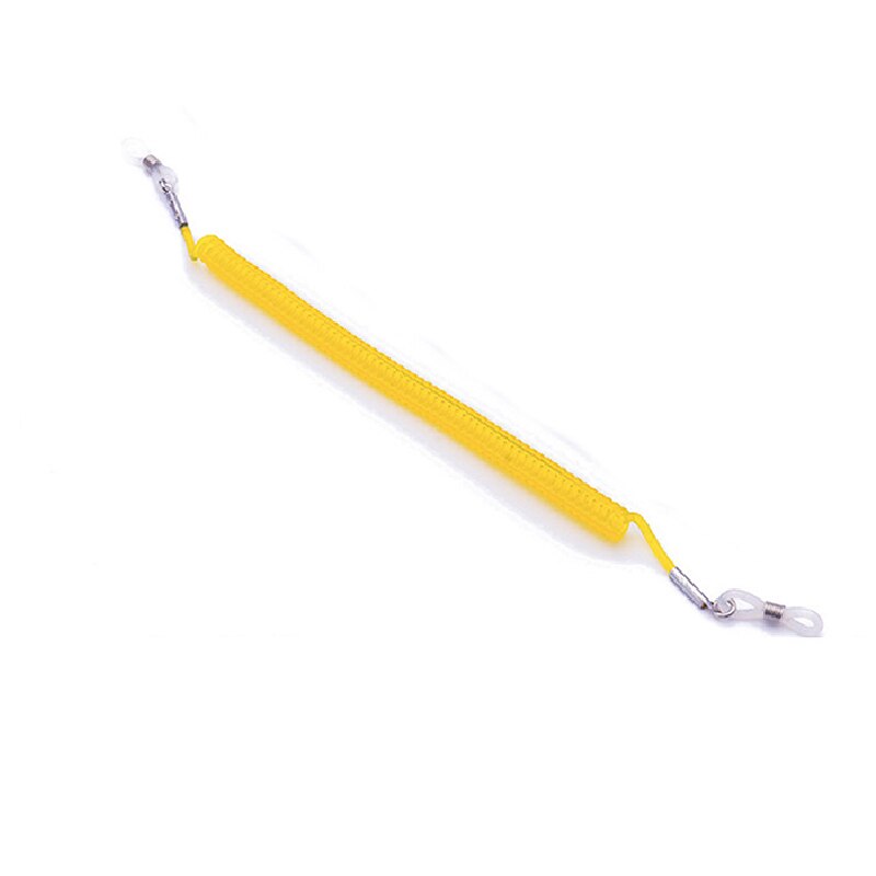 Cadena elástica suave para gafas para niños, cadena antideslizante para lentes de sol de silicona, cordones para gafas, cadena de anteojos, cordón: YELLOW