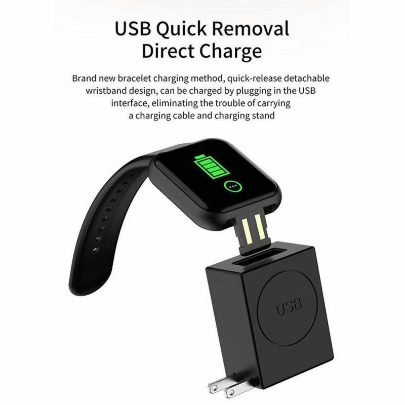 Y68 Smart Watches Men Women's Smartwatch Heart Rate Fitness Tracking Real-Time Blood Pressure Bluetooth Watch For IPhone Xiaomi