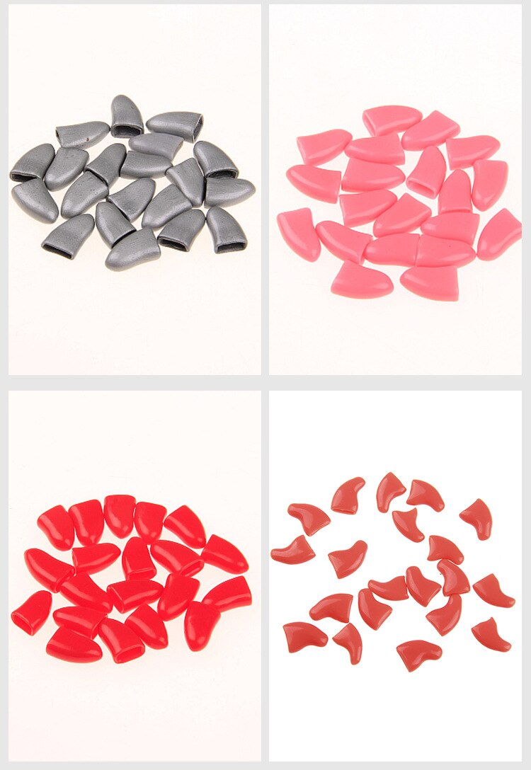 Capuchons de protection pour ongles, 20 pièces, contrôle des griffes de chat