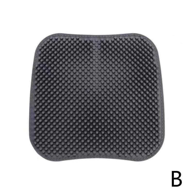 Cojín de Gel para asiento de coche, soporte Lumbar de masaje para cuello, pieza de ventilación fresca, almohada para el dolor del coche, reposacabezas, accesorio Re S3F8: B