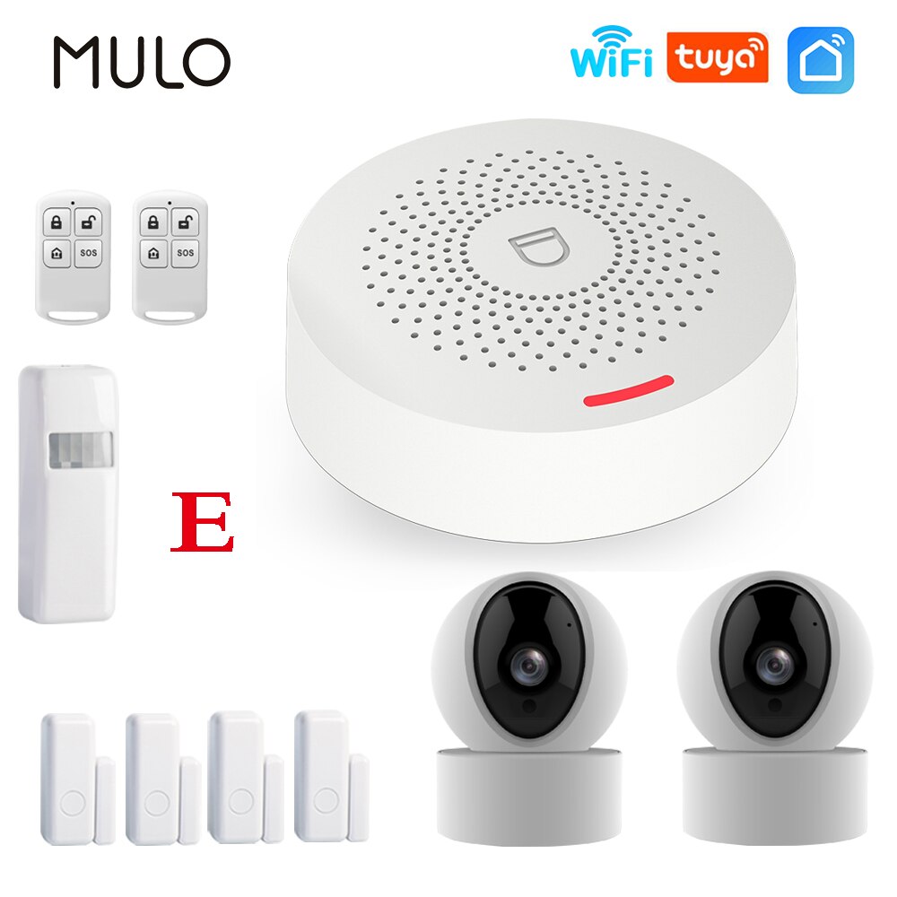 MULO Wifi Alarm System Burglar Security Wireless Home Alarm
