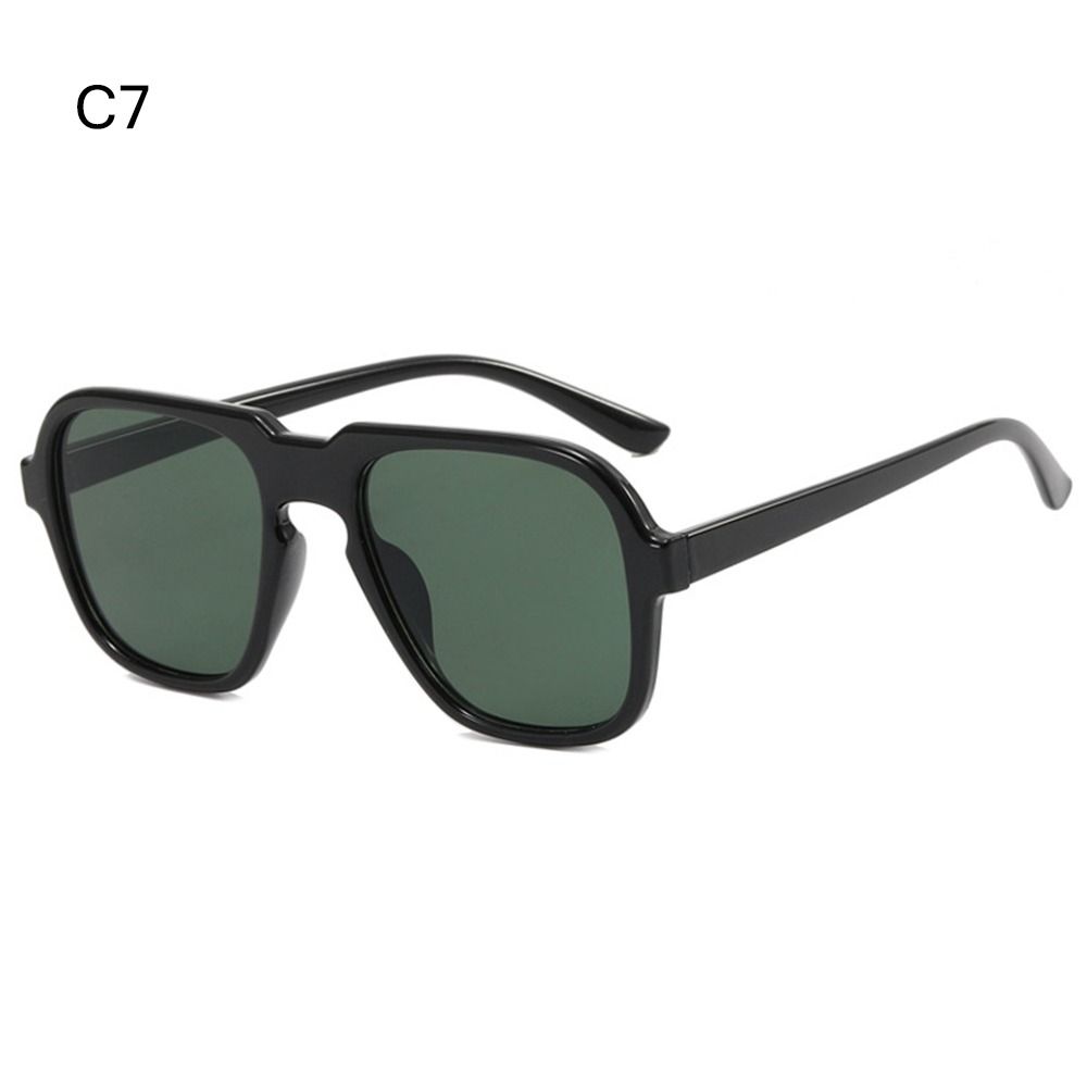 Gafas de sol Vintage para hombre y mujer, lentes de playa con gradiente de océano transparente, Retro, accesorio de verano: Transparente