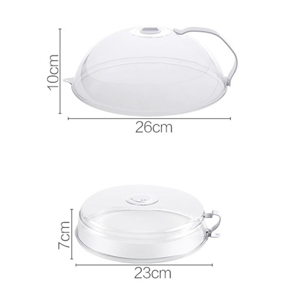 1pc Plastic Food Cover Table Food Splatter Guard Protector Food Dish Cover Microwave Hover Anti-Sputtering Cover Kitchen Tools