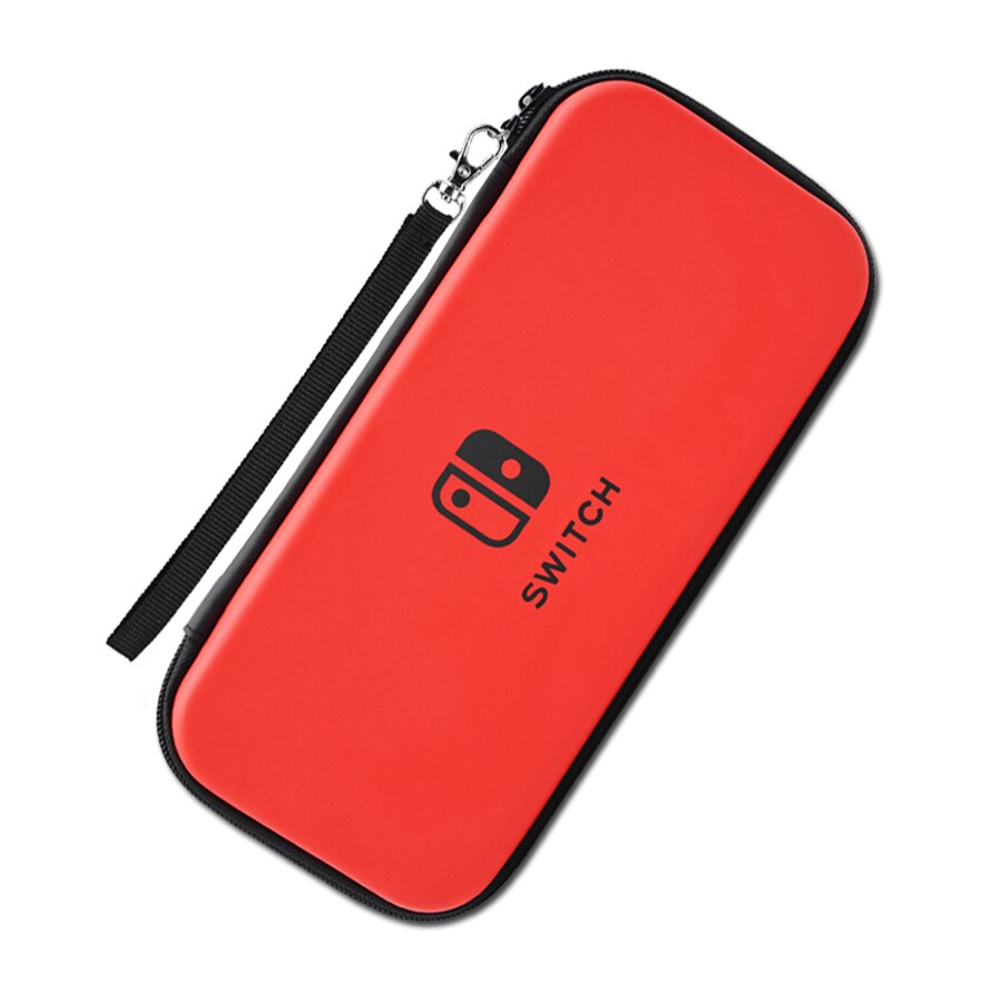 Nintendoswitch-bolsa protectora de carcasa dura con patrón 3D, funda de transporte para consola de Nintendo Switch y accesorios, novedad de: Logo Red