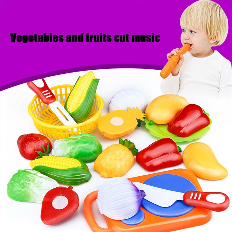 Groothandelsprijs 12 ST Snijden Fruit Groente Fantasiespel Kinderen Kid Educatief Speelgoed Fantasiespel speelgoed voor kinderen .11