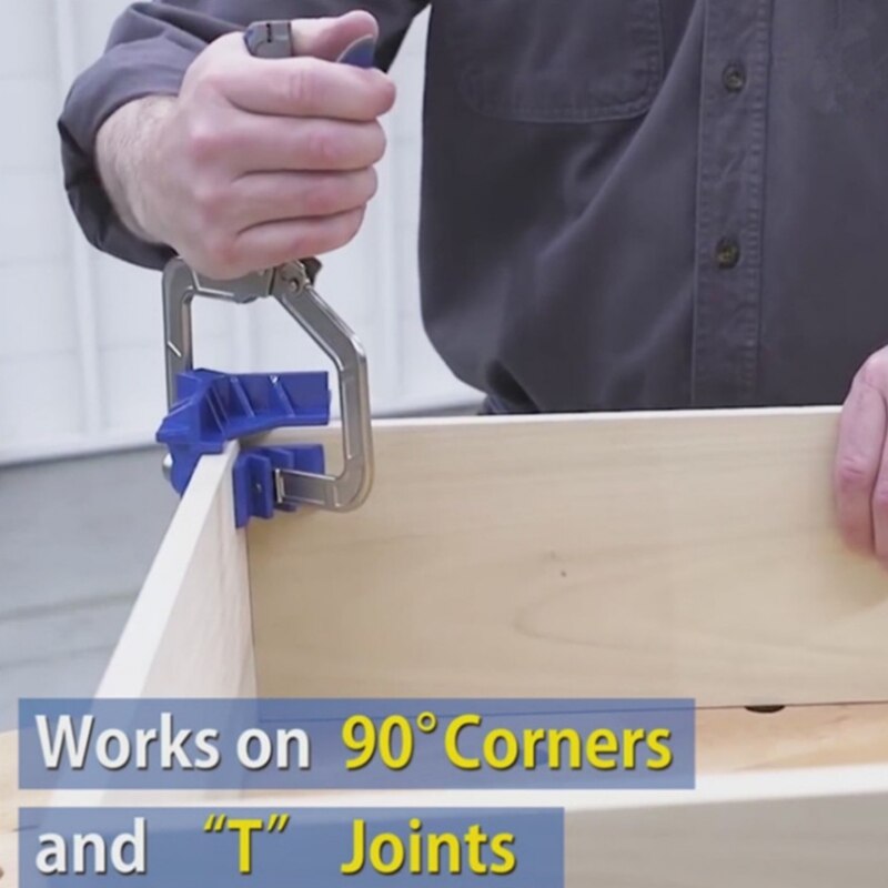 Right Angle Fixing Tool Multifunctional Fixed Hole Punch Woodworking 90 Degree Fixed Tool T-Joint Beveled Angle Clip