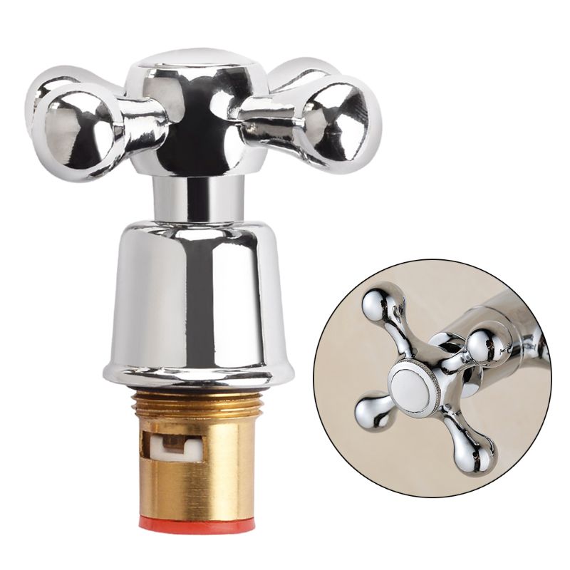 1Set Copper Cross Handle Bath Sink Faucet Handle for Kitchen Bathroom Accessory