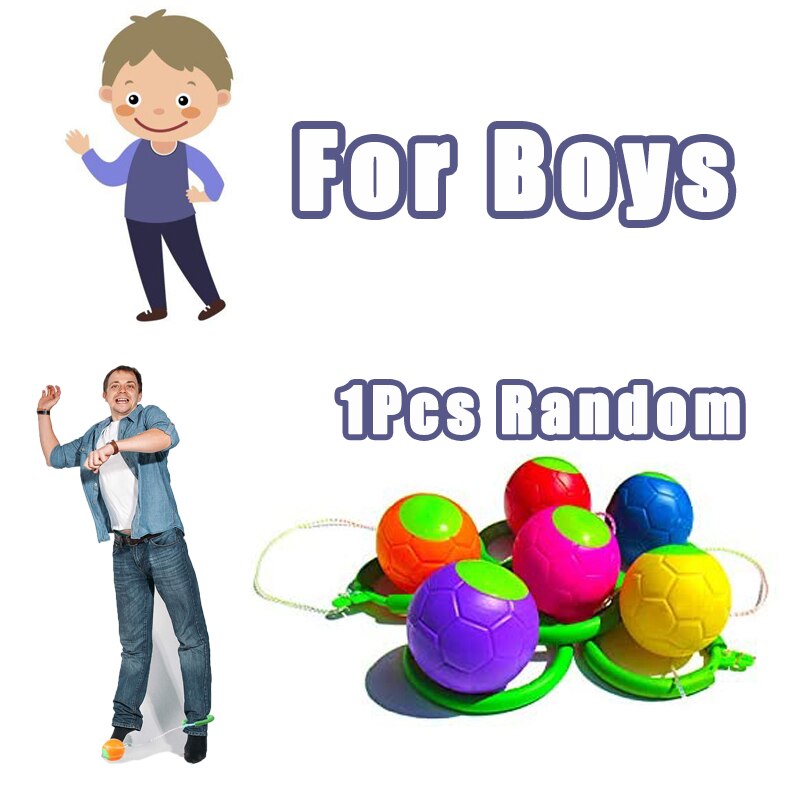 1Pcs Skip Ball Outdoor Fun Toys Classical Skipping Toy Exercise coordination and balance hop jump playground may toy balls YJN: For Boys