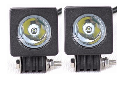 Yait pyöreä 10w led työvalo neliö 12v led traktorin työvalot offroad ajo 4 x 4 mönkijä auto moottoripyörä led valot kuorma-autolle: 2 kpl spottineliö