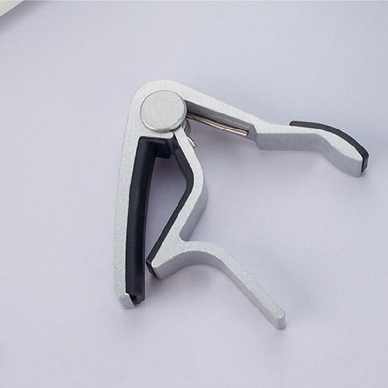 Pinzas de gatillo de cejilla para guitarra eléctrica acústica, guitarras Clásicas y Banjo, afinador con Clip, ukelele, accesorios de Metal para guitarra: 02