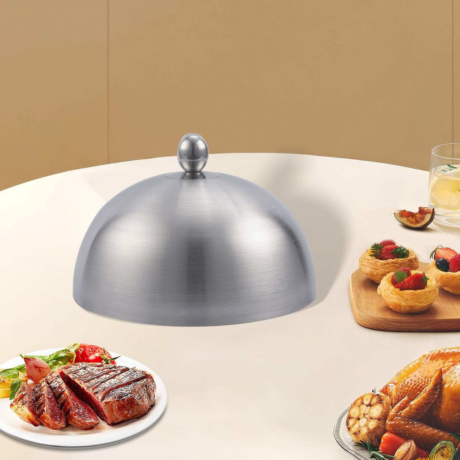 Pokrywa robić pieczenia, kopuła robić topienia sera, pokrywka robić burgerów ze stali nierdzewnej, pokrywka robić steków, kanapek, kuchni, hamburgerów, steków: żółte światło