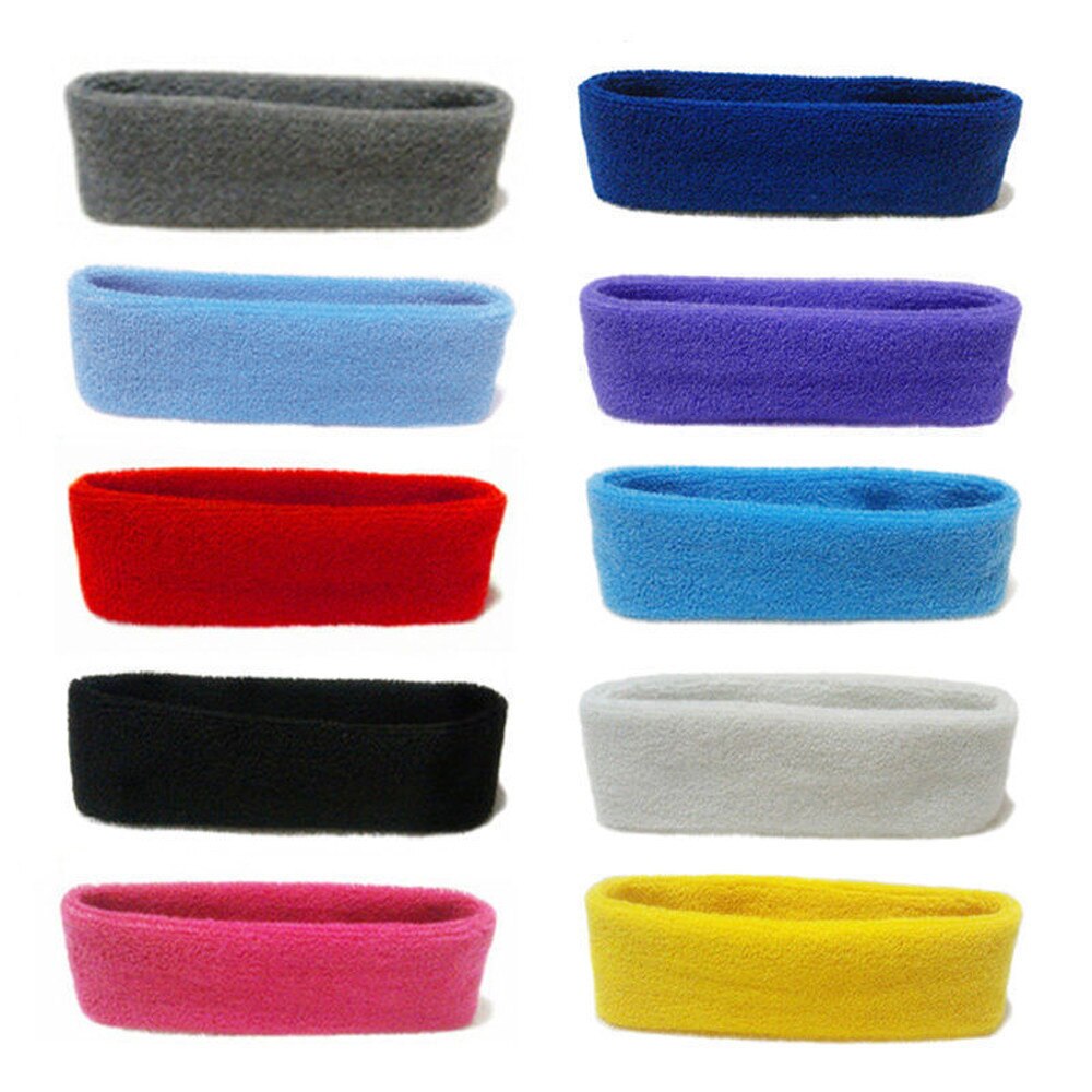 15 #12 colores de algodón para mujer, hombre, deporte, sudor, banda para el sudor, diadema para Yoga, entrenamiento, estiramiento, banda para el cabello