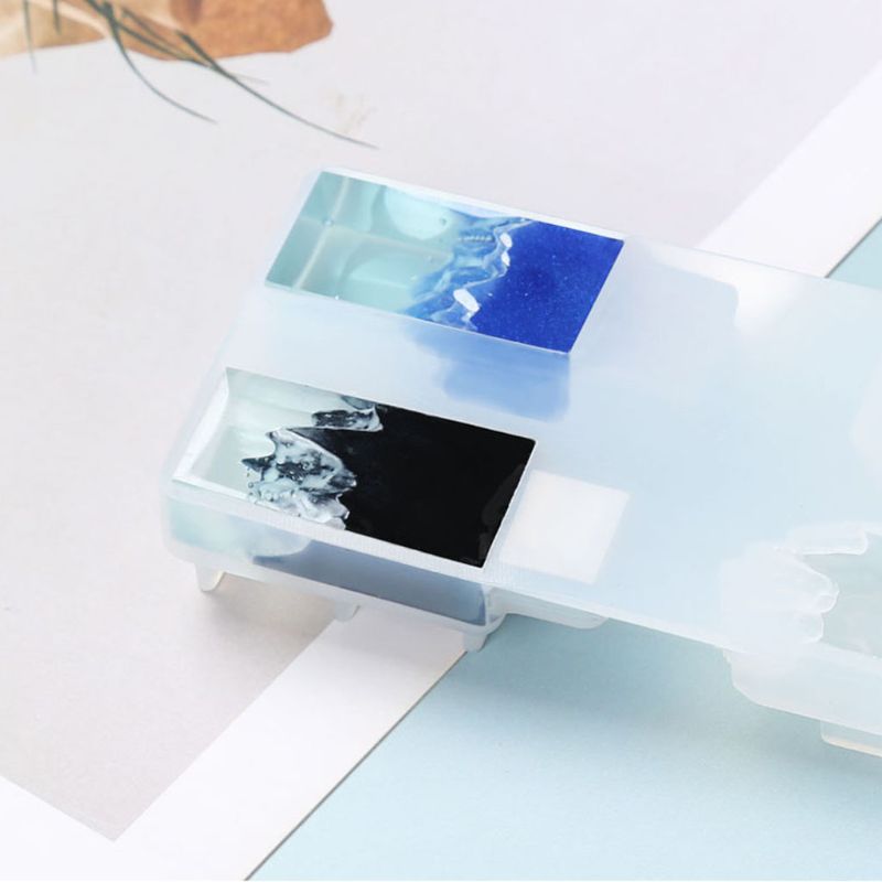 DIY Snow Mountain USB Resin Molds Set with 8G USB Driver Epoxy Resin Making Mold