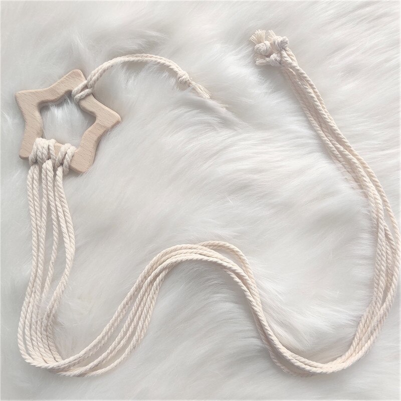 Ins Nordic Houten Baby Haar Clips Houder Katoen Touw Kids Meisjes Haarspeld Opslag Riem Foto Organizer Strip Muur Opknoping Ornament