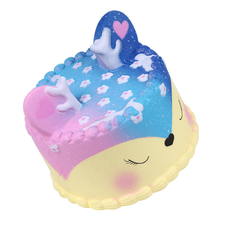 Galaxy Jumbo Deer Cake Slow Rising Scented Squeeze Stress Relief Toy Collection Kawaii Decorative Ornaments Игрушки