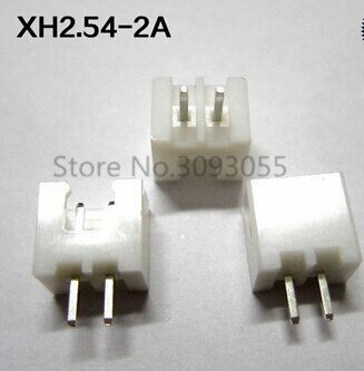 20 STKS XH2.54mm 2A Connector 2 P straight pin 2.54 MM mannelijke materiaal XH2.54 2pin