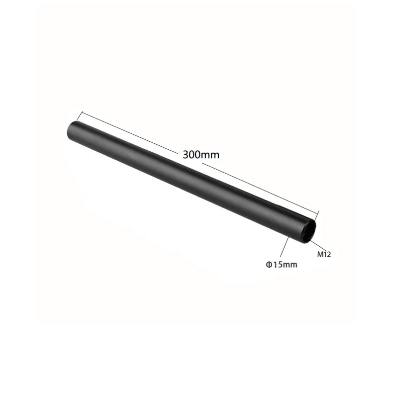 HDRIG Standard 15mm Rods Pack with Extendable M12 Thread Rod Cap Connectors Aluminum Alloy Rods Combination Camera Rail Rod