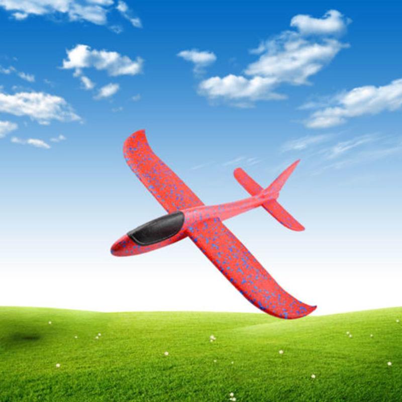 Avion en mousse à lancer à la main 48CM, jouet de lancement en plein air, planeur, pour enfants, modèle de Puzzle