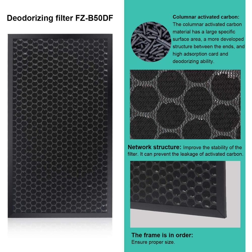 For sharp air purifier filter FZ-BX50HF and FZ-B50DF Replacement air purifier KC-500Y5-B KC-500Y5-W KC-50E9-B/W KC-B50-B/W
