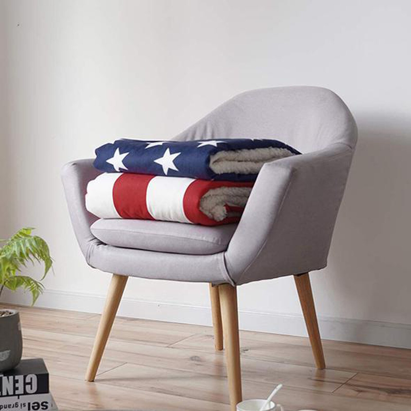 Decke Mit Amerikanischer Flagge – 127x152 Cm, Weiches Flanell, Geschenk Für Polizisten & Patrioten