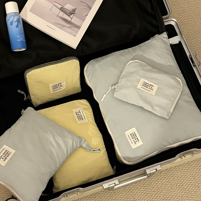 Lichtgewicht reisorganizer van nylon, waterdichte bagage-organizer, opbergtas voor kleding en ondergoed, kledingdispenser.