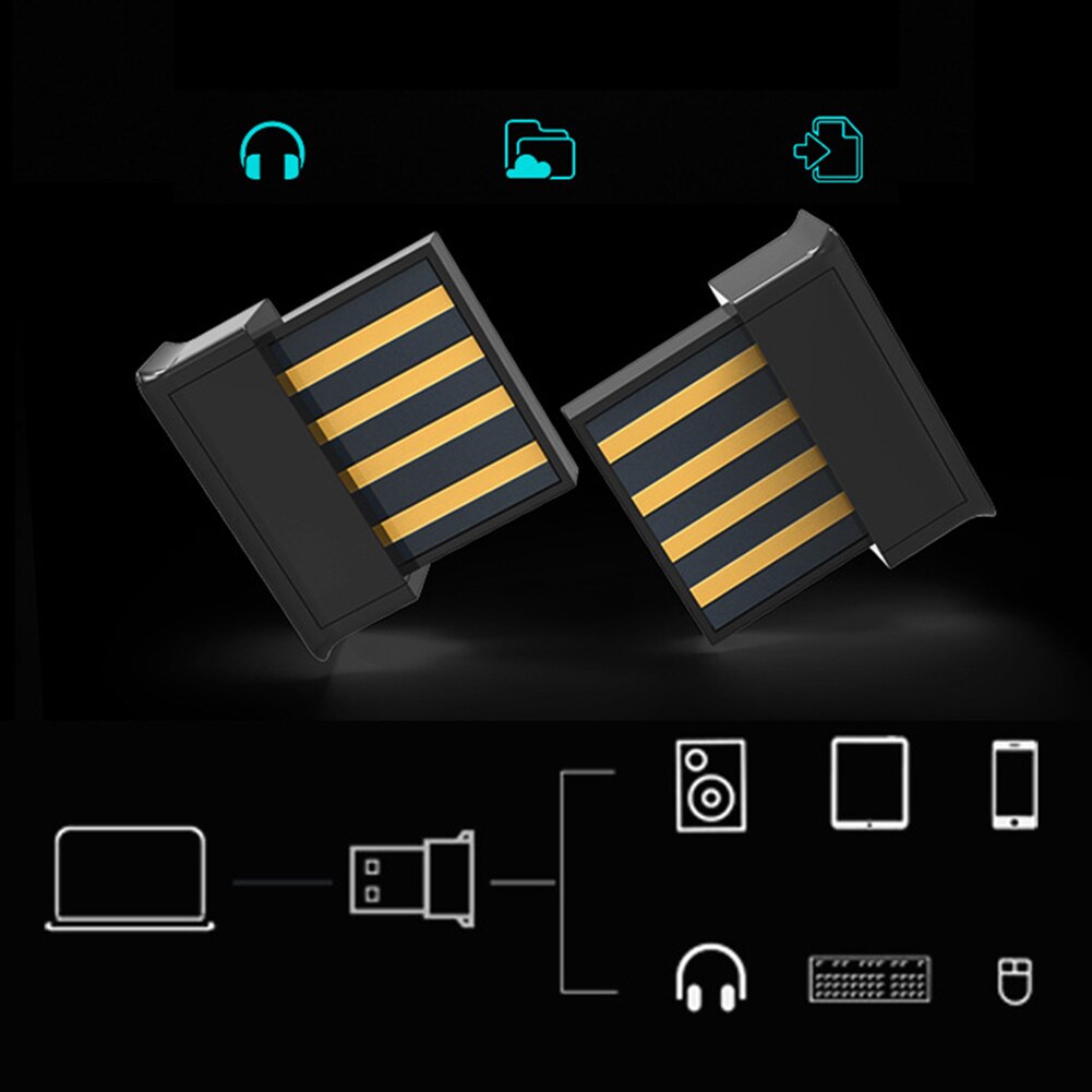 Mini USB CSR 5.0 Bluetooth V4.0 Dongle Adapter Receiver Connector for Windows Mac OS for Windows 7/8/10/Vista/XP Accessories