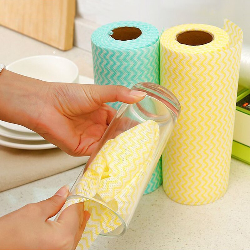 Wegwerp Lui Rag Wasbare Vaatdoek Keuken Huishoudelijke Niet-pluizende Niet-geweven Stof Niet Te Touch Olie Papier servetten Voor Thuis