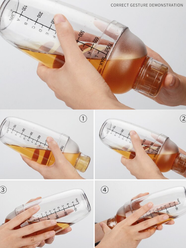 Coctelera de plástico para el hogar, mezclador de bebidas y vino, utensilios de Bar, mezclador de bebidas de cocina, 300ml/500ml/700ml/1000ml