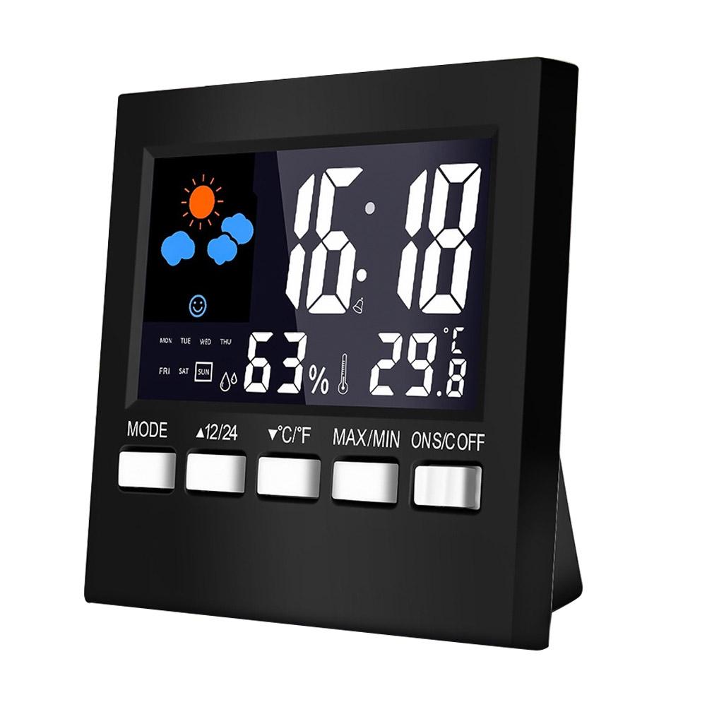 Digital Weather Station Thermometer Hygrometer Indoor Temperature Humidity: Default Title
