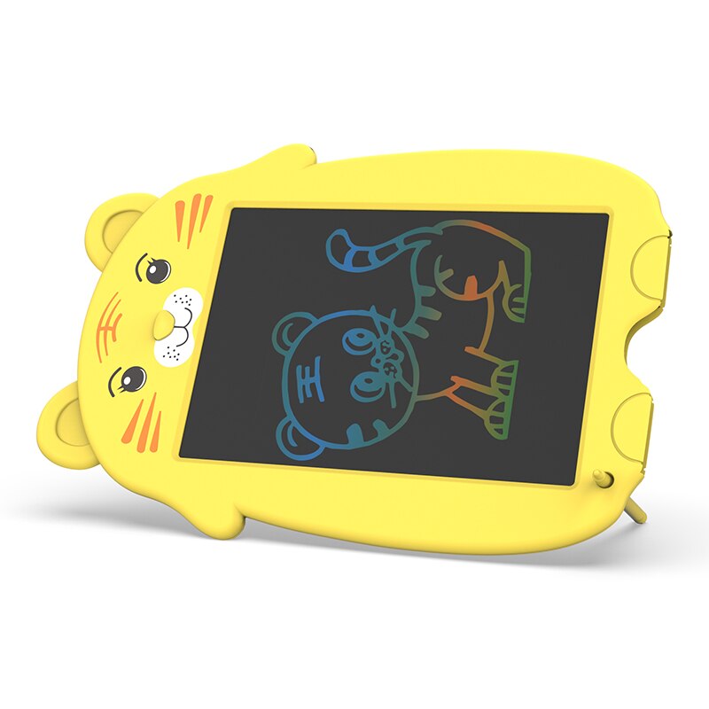 9- inch lcd writing tablet drawing toy, colorful cute cardboard shaped doodle drawing board pad, personalized for children