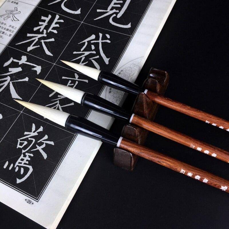 Woolen Hair Calligraphy Writing Brush Regular Script Writing Brush Calligraphy Pen Chinese Traditional Painting Caligrafia Brush