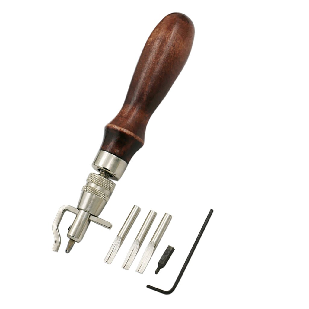 CRAFTPOINT Pro Stitching Groover 7-in-1 - Leder Rillwerkzeug Verstellbar