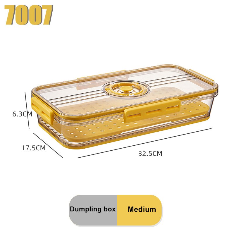 Refrigerator Storage Box Pet Plastic Transparent Thickened Frozen Drain Fresh-keeping Box Special Finishing For Refrigerator: 12