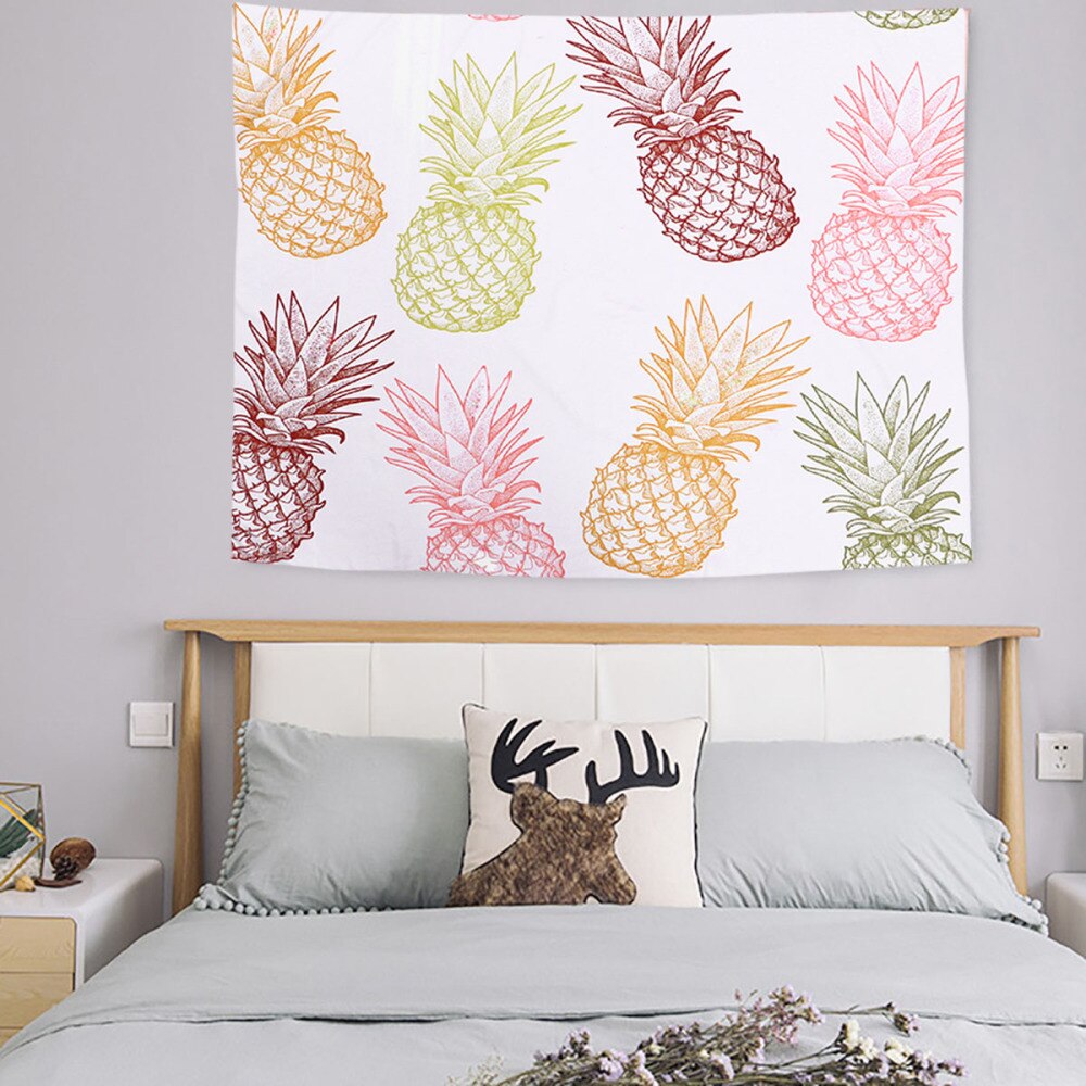 1pc baggrund klud chik yndig smuk væg vedhæng dekoration ananas mønster gobelin til strand håndklæde