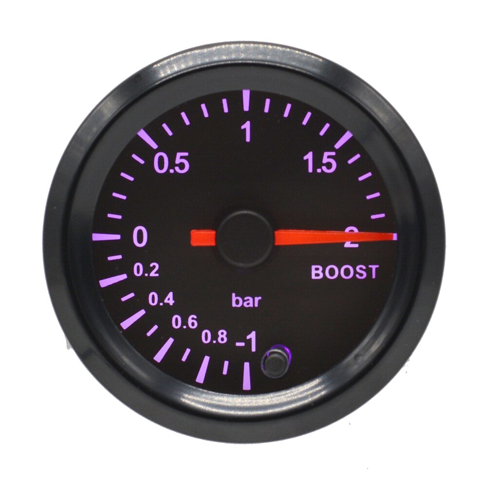 Dragon 2 " 52mm 7 Colors Backlight Boost Water Oil Temp Pressure Meter Volt Air Fuel EGT Gas Tachometer Car RPM Gauge: Boost gauge Bar