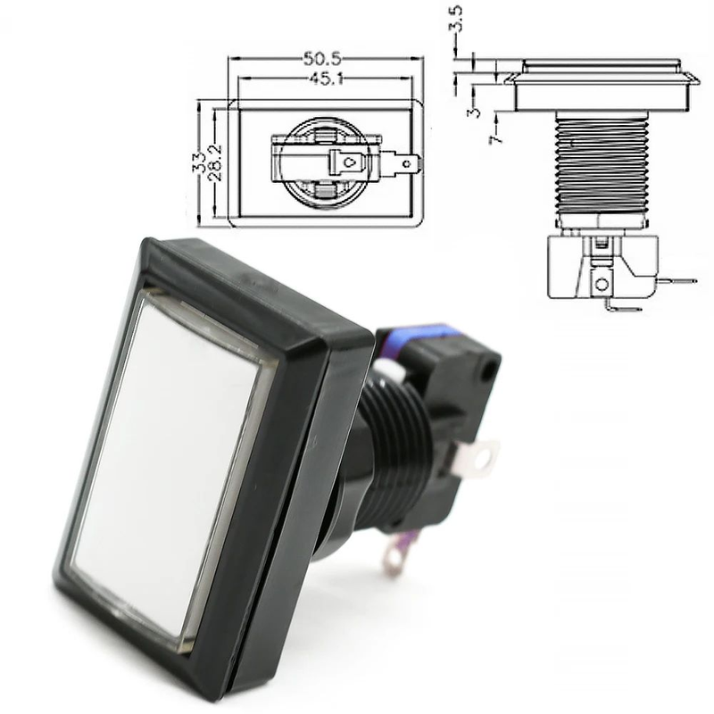 Arkade-Spiel Licht Druckknopf LED 12V beleuchtete Video-Münz automat Kran Kralle Flipper Teile mehrere Größen verfügbar