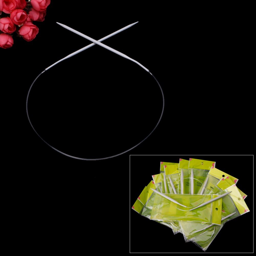 Aluminum Circular Knitting Needles 40cm/15.75" 2mm/2.5mm/3mm/3.5mm/4mm/4.5mm/5mm/5.5mm/6mm/6.5mm/7mm/8mm